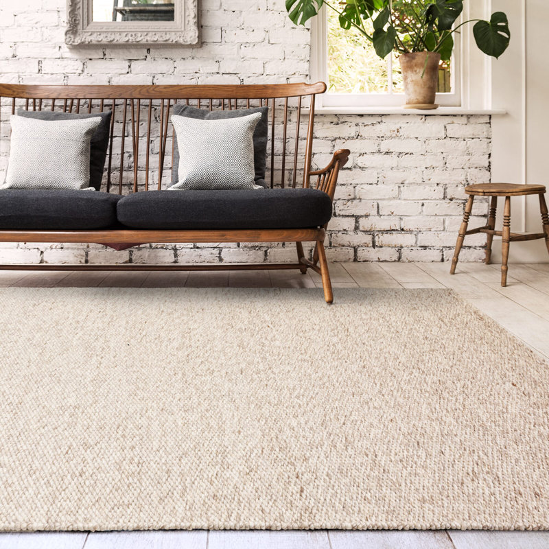 Saidah Solid Colour Hand Woven Area Rug, Rectangle 120 x 170 cm