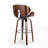 30" Mid-Century Modern Upholstered Swivel Barstool-118615559