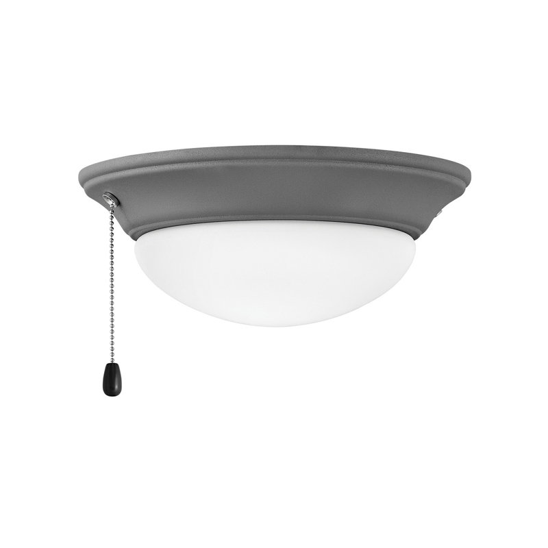 Small Low Profile Ceiling Fan Light Kit, Gray