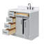 Meuble-lavabo simple en bois massif 36 po Tidworth avec plateau en quartz Carrara de 1,5 po-1805328804-1763275036-1763275037