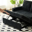 Lit-lit en velours côtelé gris avec 5 positions d'inclinaison, dossier réglable, conception escamotable, ports et porte-gobelets, lit, angles, charge, supports, poches latérales pour espaces compacts-1886340069