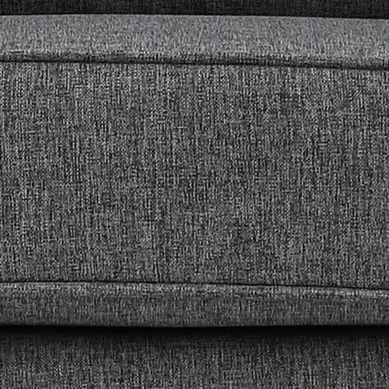 Chaise berçante Fabien en tissu gris
