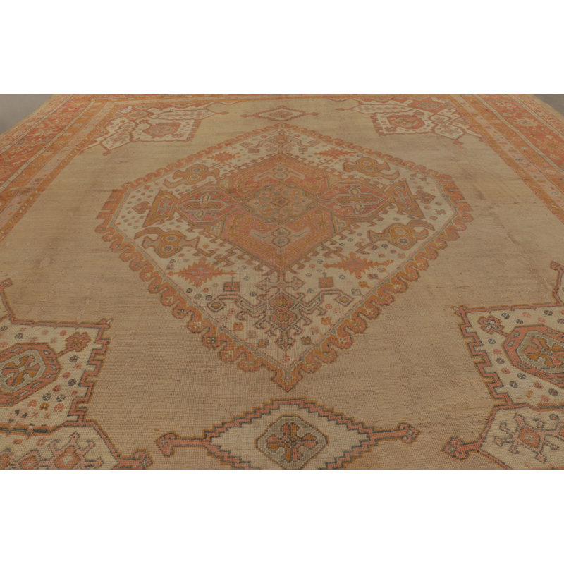 Antique One-of-a-Kind 17'4" X 19'1" Hand Knotted Area Rug