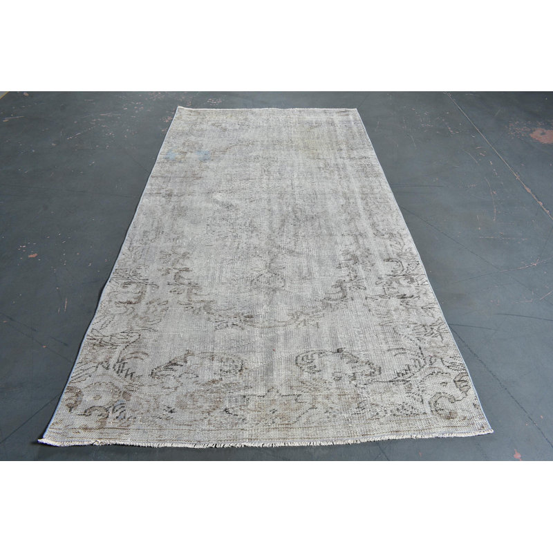 Vintage Turkish Boho Rug with Anatolian Patterns in Soft Neutral Tones for Home Decor