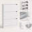47.2'' White Shoe Storage Cabinet, 3 Flip Drawers