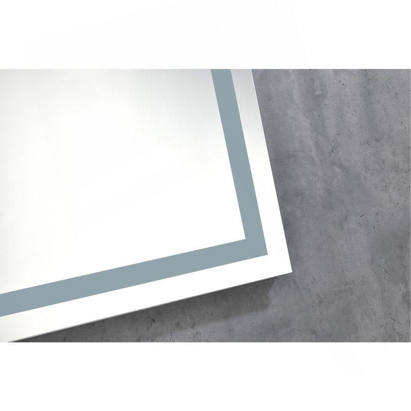Miroir mural de salle de bain 26 * 38 avec éclairage à DEL haute luminosité, 26 po x 38 po