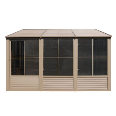 Florence Wall-Mounted Solarium with Metal Roof