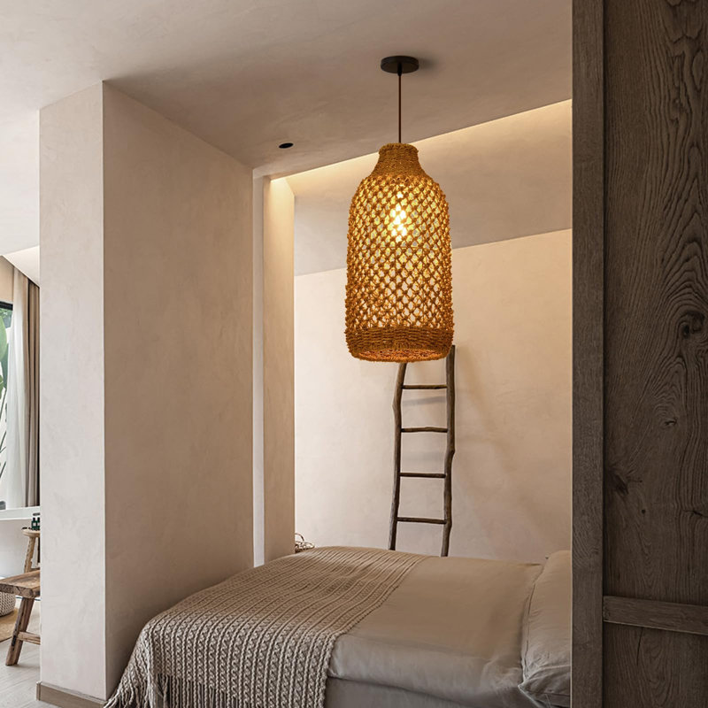 Luminaire suspendu d'extérieur 20 po à DEL intégré câblé