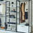 Walk In Closet With Metal - Extra Deep Storage, To Discoloration, Stain & Scratch , Water Heat E0 Board White Freestanding Frame Powder Coated, Storage Compartments, Materials, Finish, Board, 2X