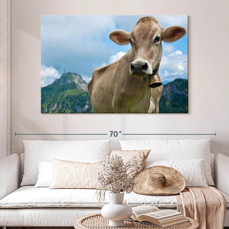 Proud Swiss Cow, 34" H x 51" W