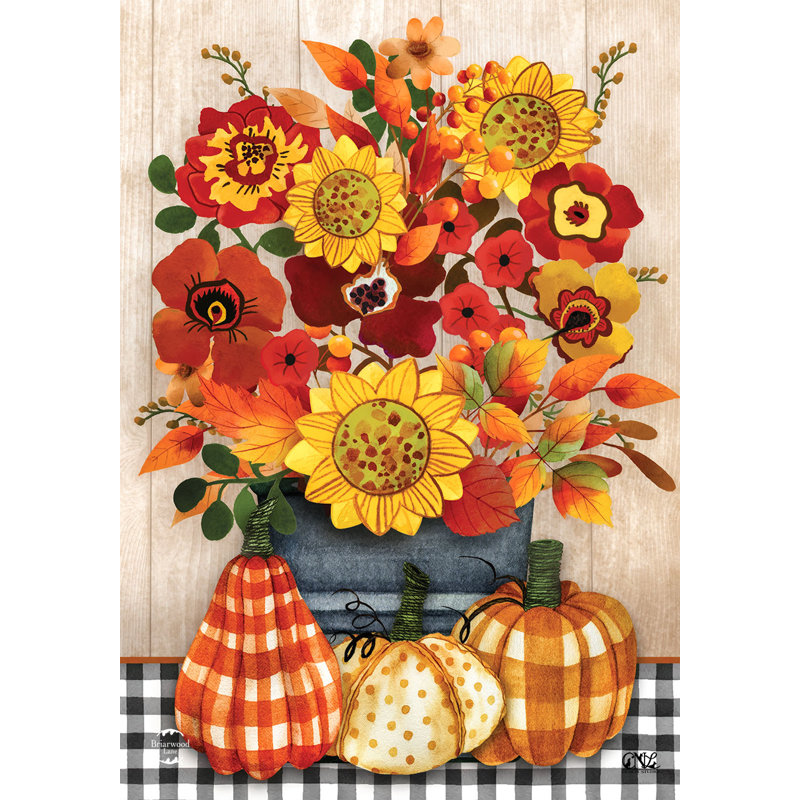 Drapeau de jardin bouquet d'automne