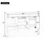 Meuble-lavabo autoportant en bois aggloméré blanc 47,8 po