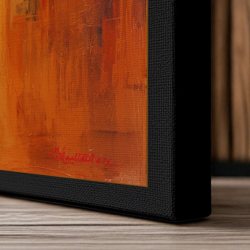 Horizon Industrial - Wrapped Canvas, 18x12 - 45.7 x 30.5 cm, Black Border