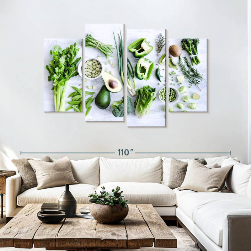 Yarlin Healthy Greens, 54" H x 84" W