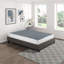Structure de matelas en métal 1pc avec housse en tissu texturé-162851629
