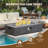 Outdoor Propane Fire Pit Table Set