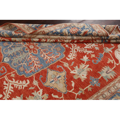 One-of-a-Kind 8'9" X 11'7" New Age Wool Area Rug in Red