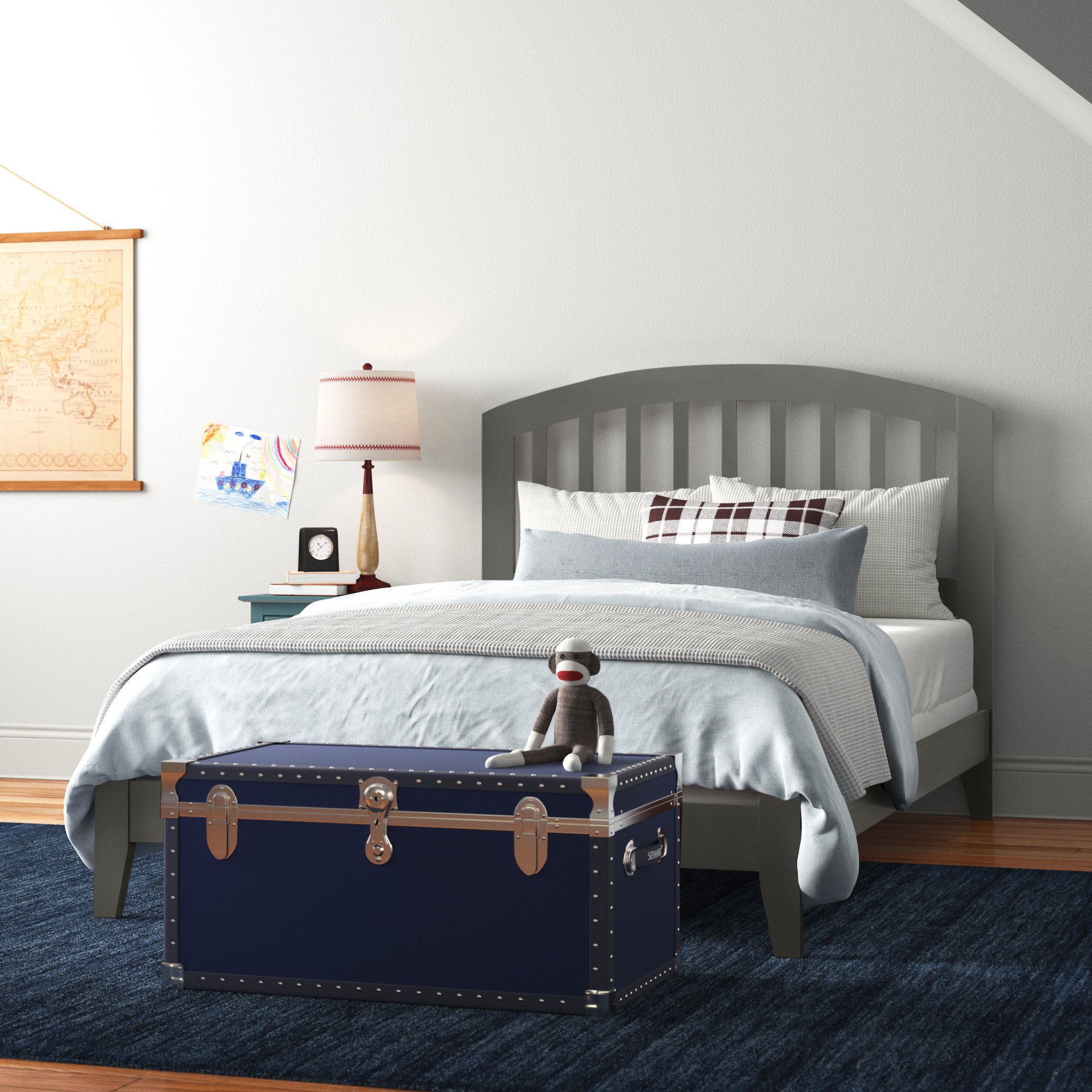 Winston Porter Solid Wood Panel Bed by Winston Porter & Reviews Wayfair