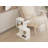 Modern 2-Tier Side Table, White, 17.7 x 20.2 x 7.1 inches | 100% Melamine Coated Particle Board, Thickness: 0.7 inches | Sleek Design with Additional Storage, Ideal for Living Room & Bedroom Use-546150632