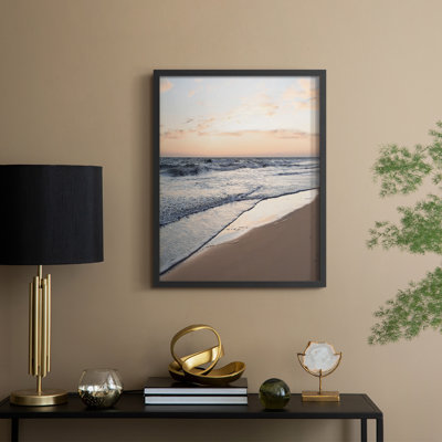Reproduction encadrée Peaceful Shore - bois massif