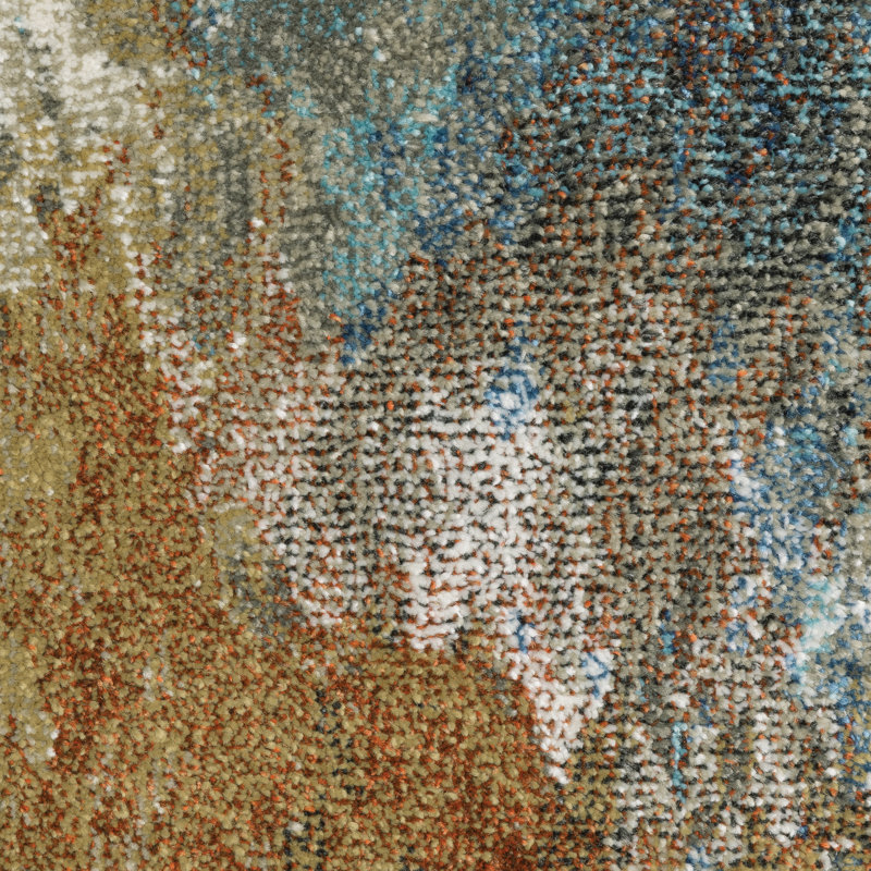 Abstract Indoor Rug, Rectangle 6'7" x 9'2"