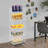 Picrin 18.89'' W Iron Shelving Unit with Wheels-1709938753
