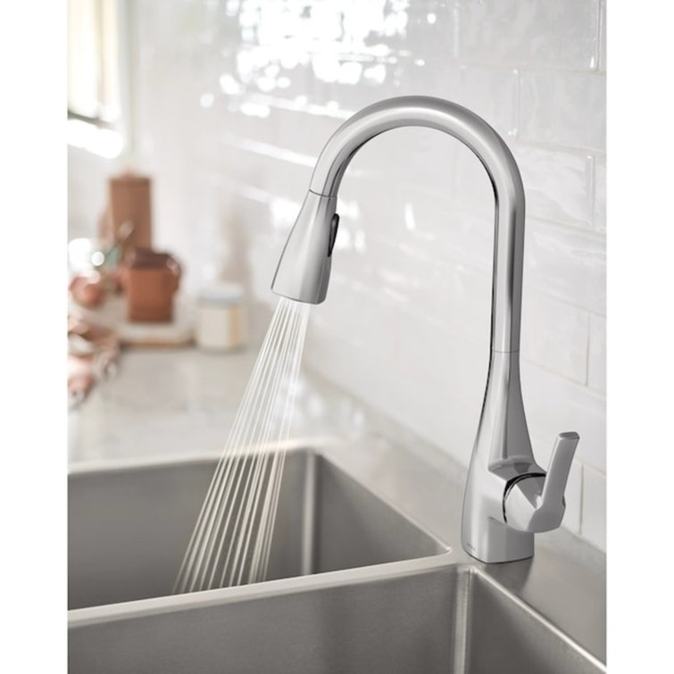 Moen Kiran One-handle High Arc Pulldown Kitchen Faucet with Power Clean