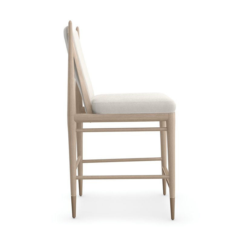 Modern Principles Light Counter Stool, Sun Drenched Oak/Lucent Bronze Metallic, Counter Stool (25" Seat Height)