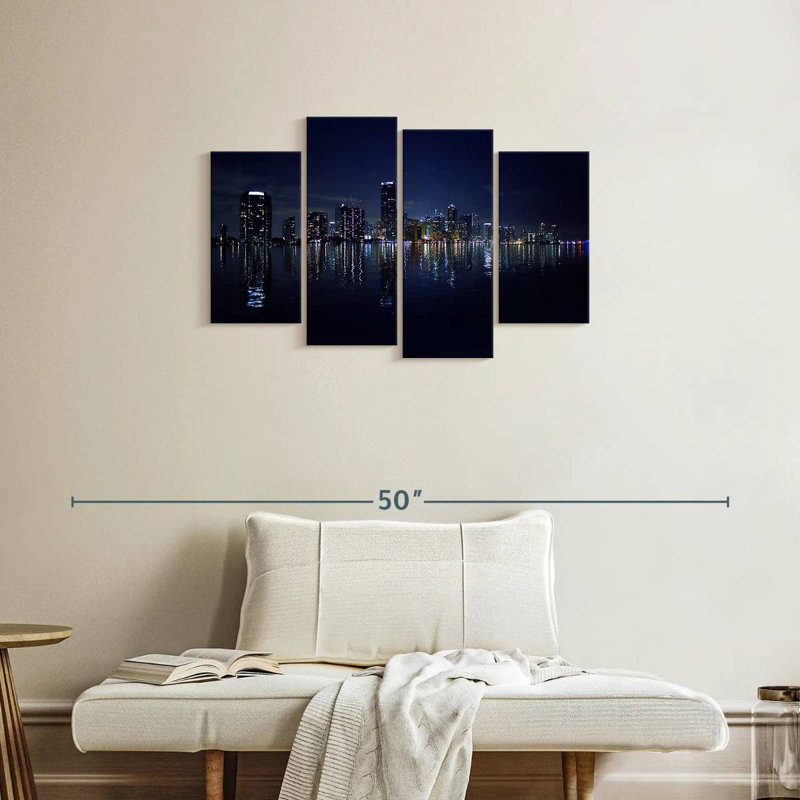 Nicci Miami Cityscape Lights, 22" H x 36" W