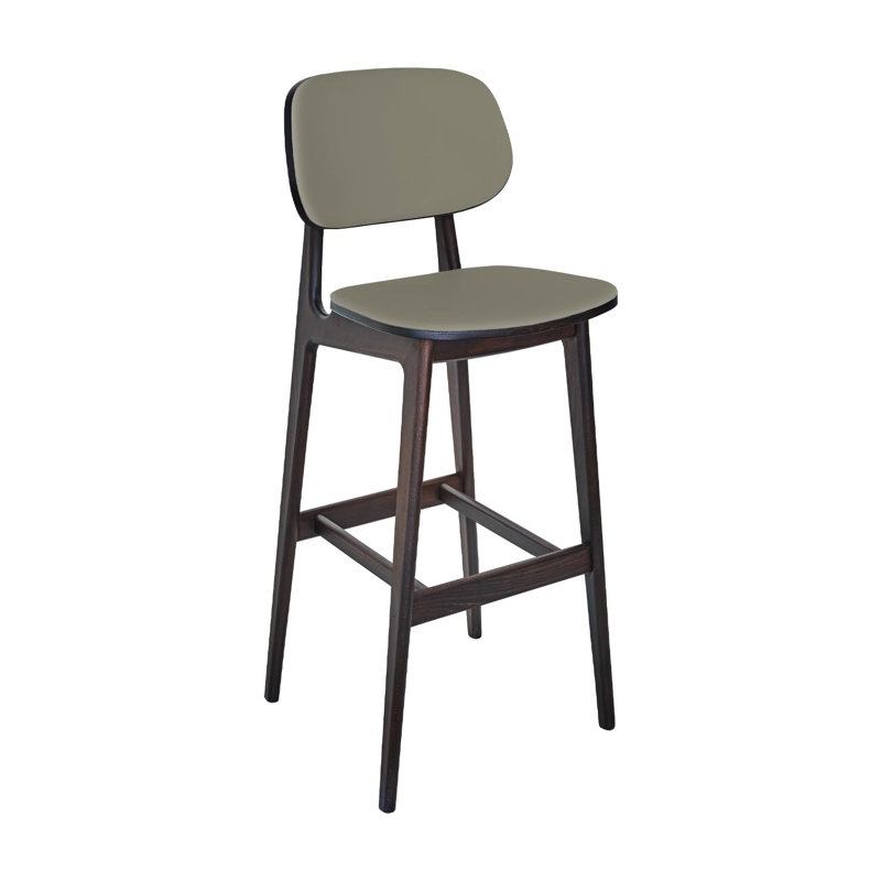  Emma Barstool - Grade 4 Pavestone Reveal Seat & Upholstered Back, Pavestone, Brown