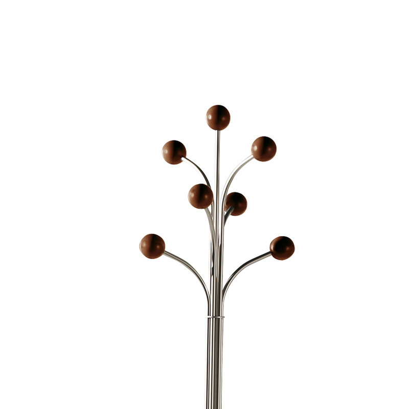 Kirkinriola Freestanding 6 - Hook Coat Rack, Cherry