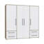Minija 4 Door Manufactured Wood Wardrobe-1614953367