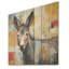 Patchwork Donkey Pastures II - âne sur bois-774418151