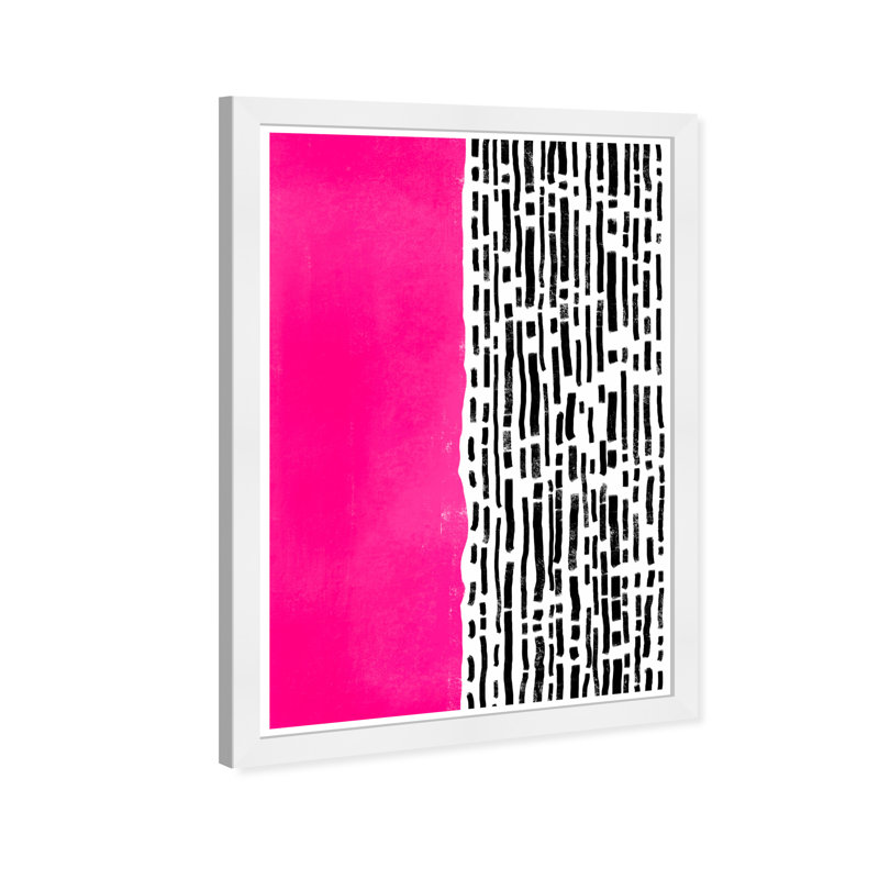 Abstrait art moderne sur papier rose