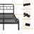 Simple modern style bed frame, easy to install-104831212