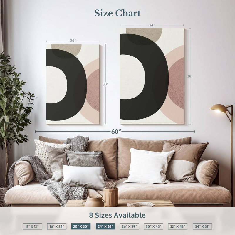 Avery Minimalist Circles I, 36" H x 24" W