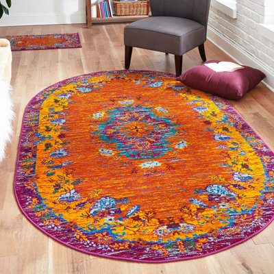 Tapis orange Calypso Orange_Unique Loom