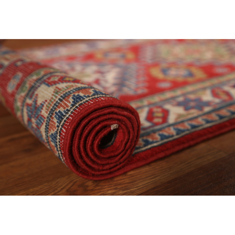 Tapis de couloir pakistanais noué à la main Kazak 3 x 10