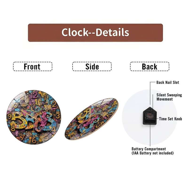 Horloge murale 12 po