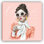 «Pink Cafe Chic», art mural sur toile tendue
