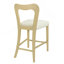 Ensemble de 2 tabourets de comptoir sans accoudoirs (frêne clair + beige)-2120397157-2120397163