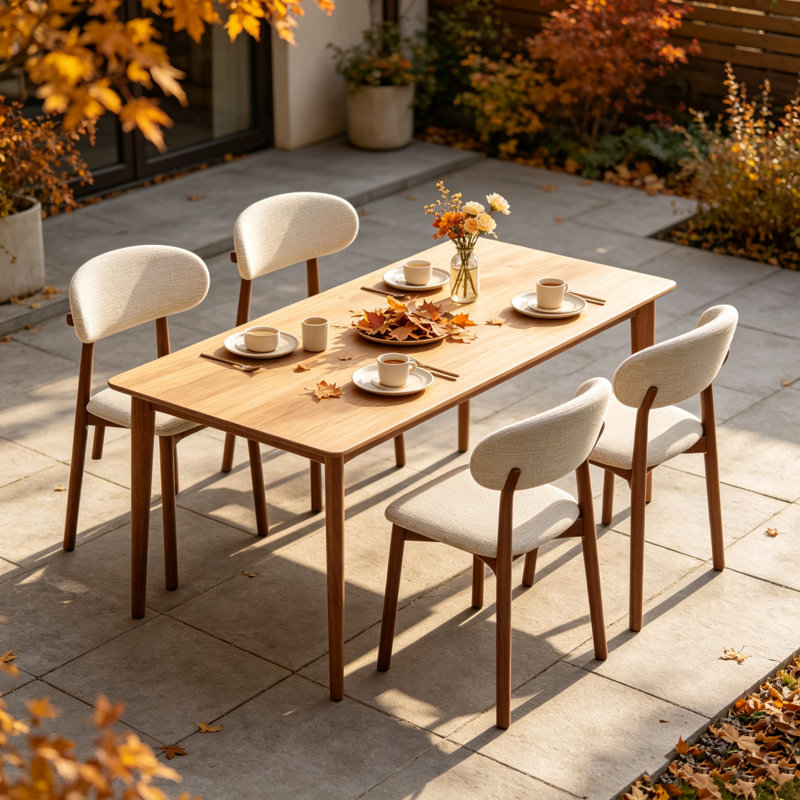 Ensemble de 2 chaises de salle à manger de style campagnard classique avec base en bois massif et structure en X en métal, 2
