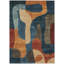 Tapis bleu marine Xhevrie intérieur / extérieur lavable à la machine-673457961