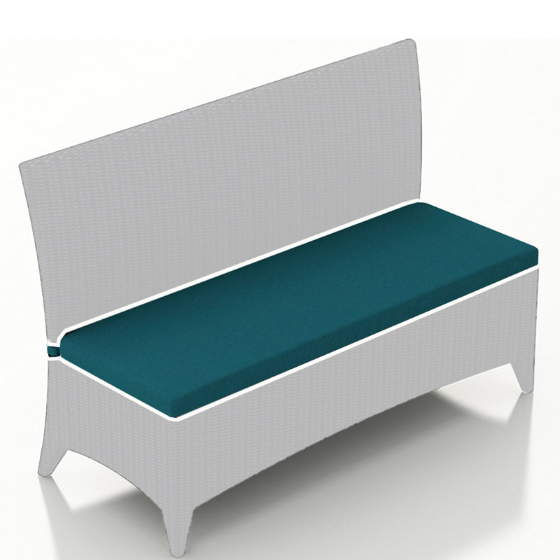 Arbor 3-Seater Dining Bench Cushion, Canvas Charcoal, 58" W x 19" D
