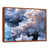 Toile avec cadre flottant brun