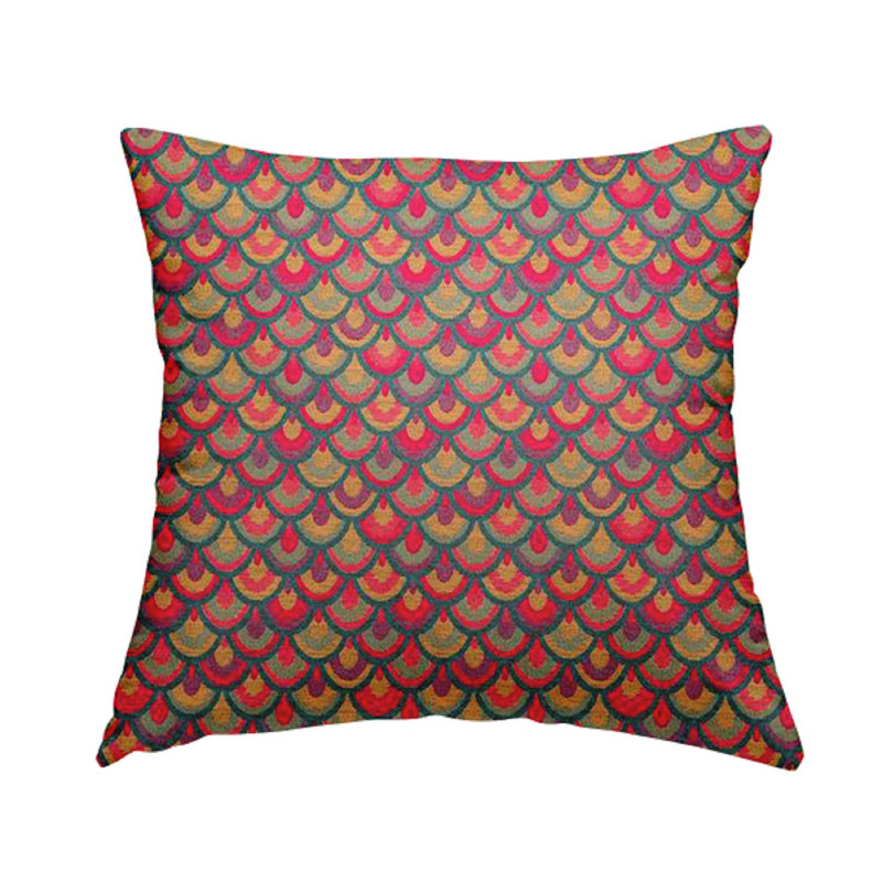 Varner Animal Print Square Throw Cushion, 55cm H x 55cm W x 5cm D, Pink/Teal