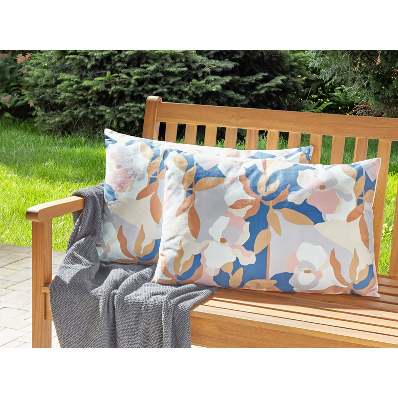 VEREZZI Indoor / Outdoor Floral Rectangular Lumbar Cushion