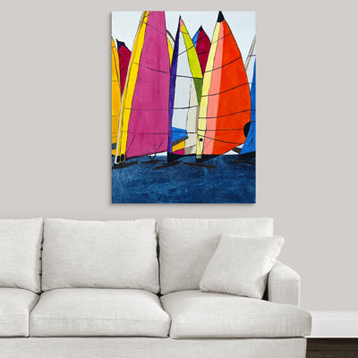 « racing the wind ii », peinture sur toile
