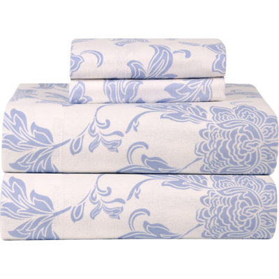 Flannel Floral Sheet Set