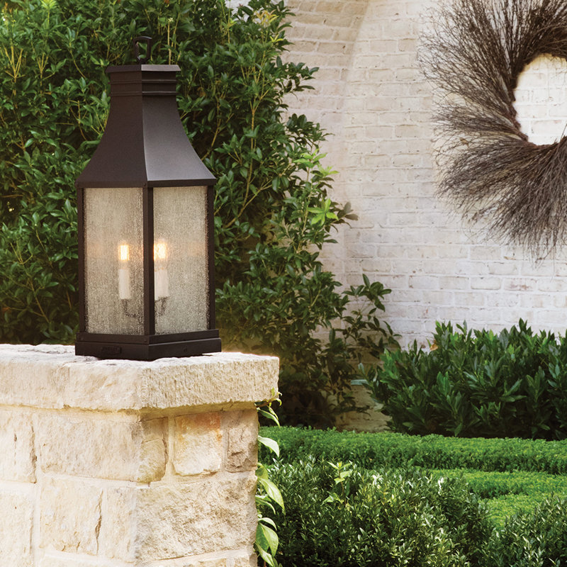 Beacon Hill 4-Light Outdoor Wall Mount Lantern, Museum Black